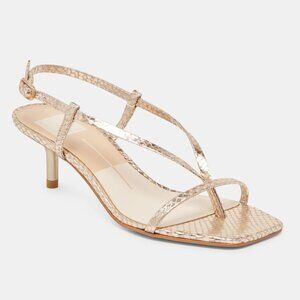 New 7.5 Dolce Vita Gold Sandals Kitten Heels